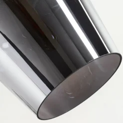 Suspension Verre Fumé-hofstein Suspension Batouna Argenté, 1 lumière