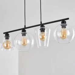 hofstein Suspension Baudette Noir, 4 lumières