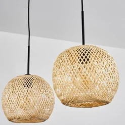 Lampes Vintages & Rétros-hofstein Suspension Bauro Écru, 2 lumières