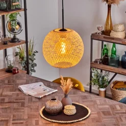 Lampes Vintages & Rétros-hofstein Suspension Bauro Écru, 1 lumière