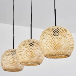 Style Boho-Chic-hofstein Suspension Bauro Écru, 3 lumières
