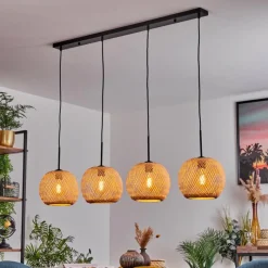 Style Boho-Chic-hofstein Suspension Bauro Écru, 4 lumières