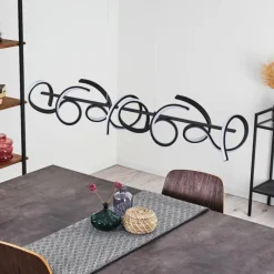 hofstein Suspension Bazuin LED Noir, 4 lumières