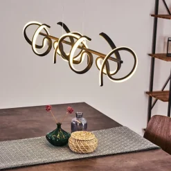 hofstein Suspension Bazuin LED Noir, 4 lumières