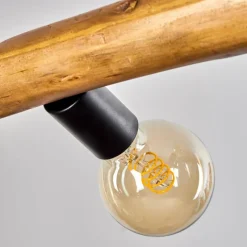 Style Boho-Chic-hofstein Suspension Beccar Écru, Noir, 6 lumières