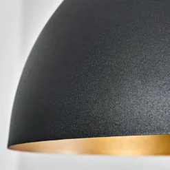 Lampes Dorées-hofstein Suspension Beles Noir, 1 lumière