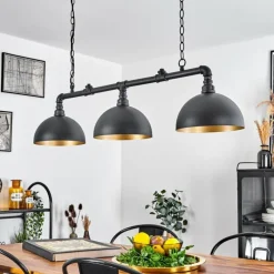 Lampes Dorées-hofstein Suspension Beles Noir, 3 lumières