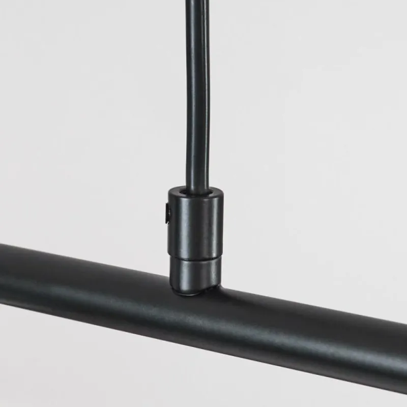 Suspension Verre Fumé-hofstein Suspension Belleoram LED Noir, 5 lumières