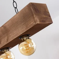 Lampes Vintages & Rétros-hofstein Suspension Berat Brun, Noir, 5 lumières