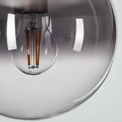 Suspension Verre Fumé-hofstein Suspension Berle Laiton, 1 lumière