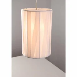 Lampes En Tissu-Luminaires Bernd Unrecht Suspension Bernd Unrecht Cross Blanc, 1 lumière