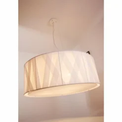 Lampes En Tissu-Luminaires Bernd Unrecht Suspension Bernd Unrecht Cross Blanc, 3 lumières