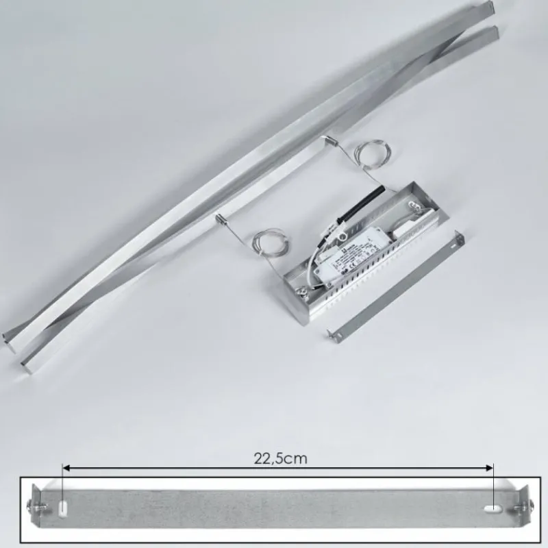 hofstein Suspension Bernese LED Nickel mat, 3 lumières* Suspensions