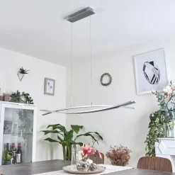 hofstein Suspension Bernese LED Nickel mat, 3 lumières* Suspensions