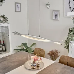 hofstein Suspension Bernese LED Nickel mat, 3 lumières* Suspensions