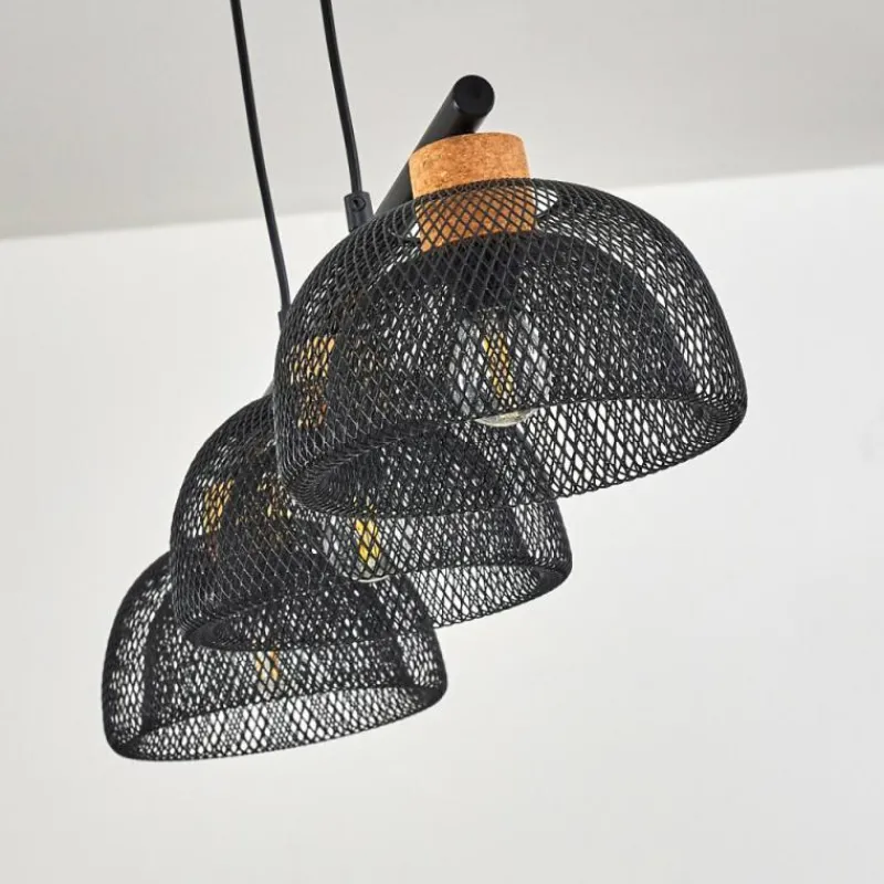 Luminaires Rustiques-hofstein Suspension Besancon Brun, Noir, 3 lumières