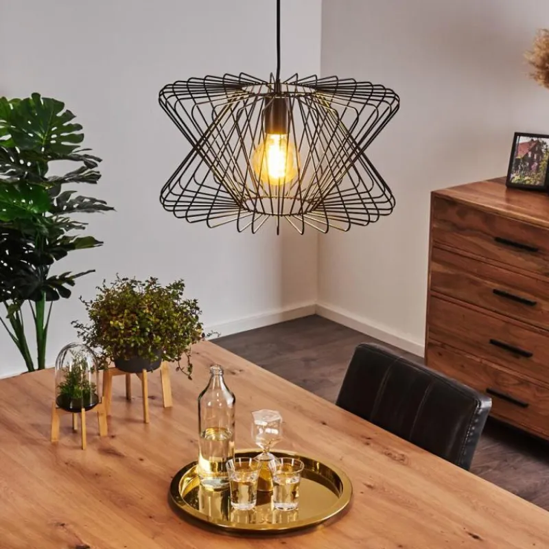 Lampes Industrielles-hofstein Suspension Bischkek Noir, 1 lumière