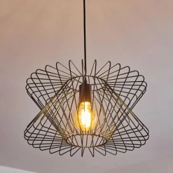 Lampes Industrielles-hofstein Suspension Bischkek Noir, 1 lumière