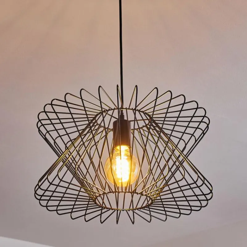 Lampes Industrielles-hofstein Suspension Bischkek Noir, 1 lumière