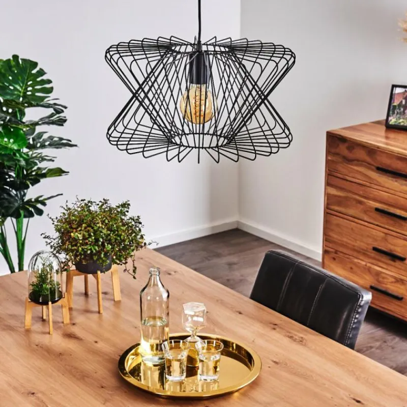 Lampes Industrielles-hofstein Suspension Bischkek Noir, 1 lumière