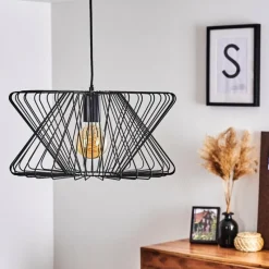 Lampes Industrielles-hofstein Suspension Bischkek Noir, 1 lumière