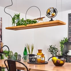 Luminaires Scandinaves-hofstein Suspension Blandford LED Noir, 1 lumière, Télécommandes