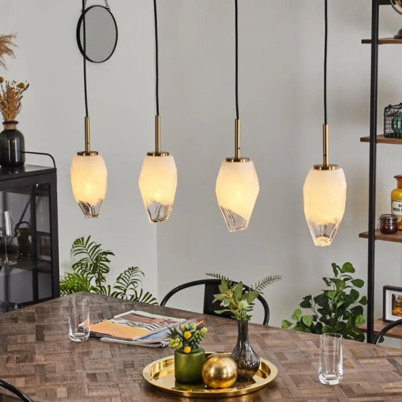 hofstein Suspension Bocayuva Laiton, 4 lumières* Suspensions