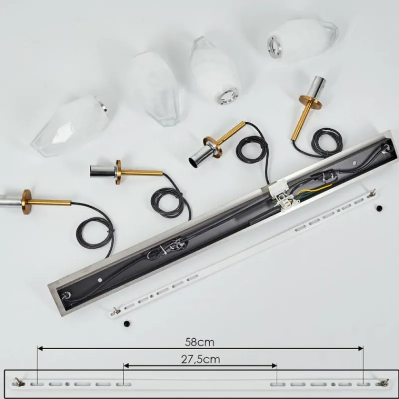 hofstein Suspension Bocayuva Laiton, 4 lumières* Suspensions