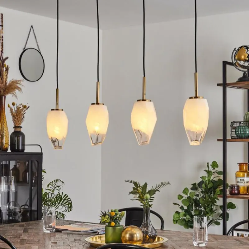 hofstein Suspension Bocayuva Laiton, 4 lumières* Suspensions