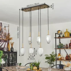 hofstein Suspension Bocayuva Noir, 6 lumières* Suspensions