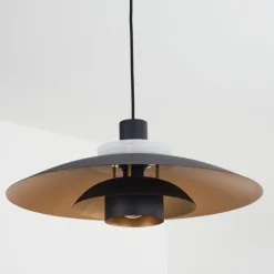 hofstein Suspension Boeven Noir, Blanc, 1 lumière