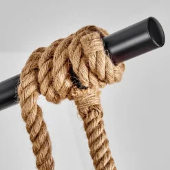 Lampes Dorées-hofstein Suspension Bolombolo Écru, Noir, 3 lumières