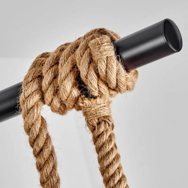 Lampes Dorées-hofstein Suspension Bolombolo Écru, Noir, 3 lumières