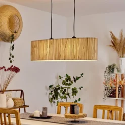 Luminaires Scandinaves-hofstein Suspension Bongal Noir, 2 lumières