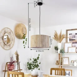 Luminaires Scandinaves-hofstein Suspension Bongal Noir, 1 lumière