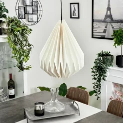 Luminaires Scandinaves-hofstein Suspension Bongat Blanc, 1 lumière