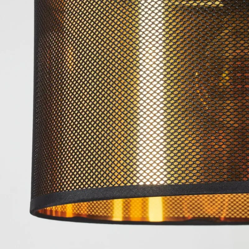 Lampes En Tissu-hofstein Suspension Boromata Noir, 1 lumière