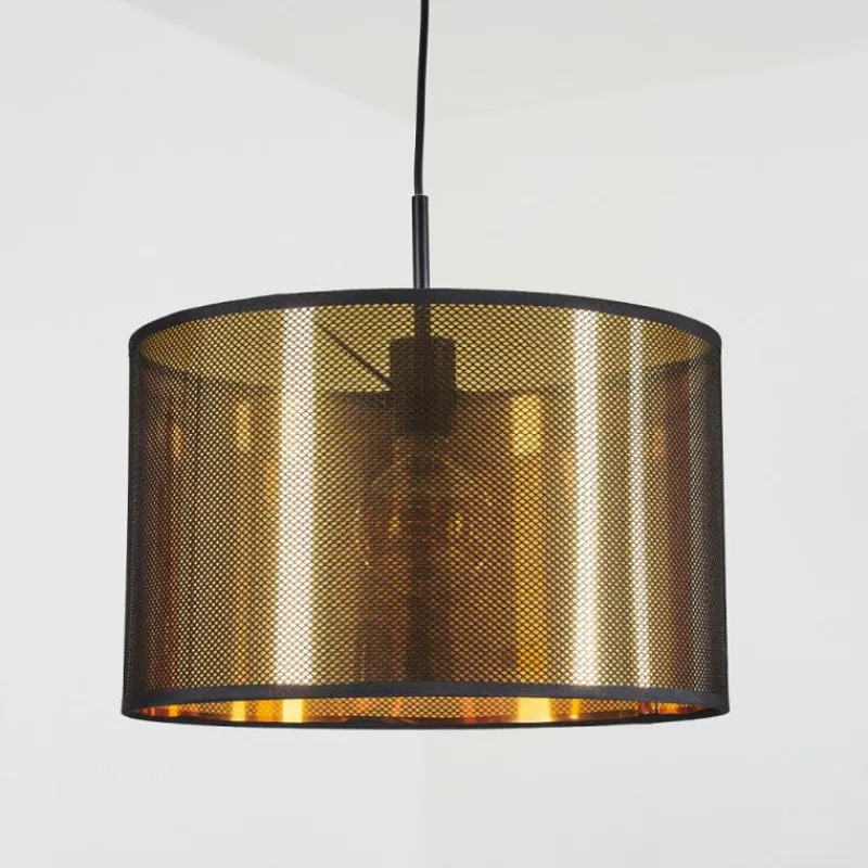 Lampes En Tissu-hofstein Suspension Boromata Noir, 1 lumière