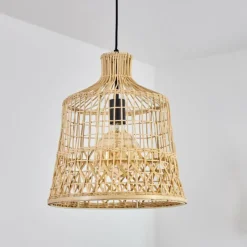 Style Boho-Chic-hofstein Suspension Bosco Noir, 1 lumière