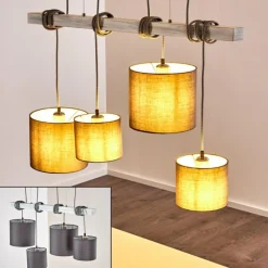 Lampes En Tissu-hofstein Suspension Bramois Gris, 4 lumières
