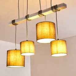 Lampes En Tissu-hofstein Suspension Bramois Gris, 4 lumières