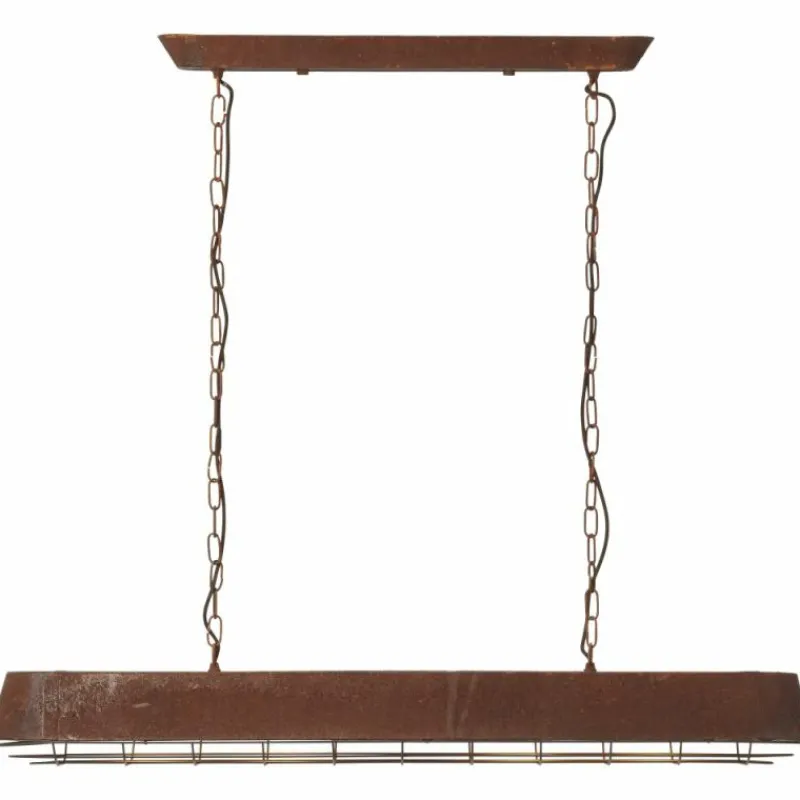 Lampes Vintages & Rétros-Luminaires Brilliant Suspension Brilliant Alvera Rouille, 4 lumières