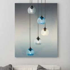 Luminaires Brilliant Suspension Brilliant Amiri Noir, 5 lumières