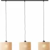 Lampes En Tissu-Luminaires Brilliant Suspension Brilliant Aniela Noir, 3 lumières