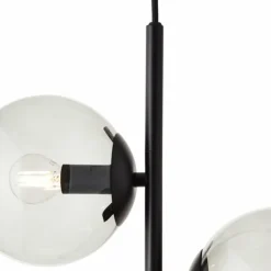 Suspension Verre Fumé-Luminaires Brilliant Suspension Brilliant Ariol Noir, 3 lumières