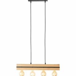 Luminaires Scandinaves-Luminaires Brilliant Suspension Brilliant Benny Noir, 4 lumières