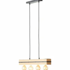 Luminaires Scandinaves-Luminaires Brilliant Suspension Brilliant Benny Noir, 4 lumières