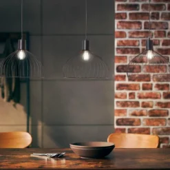 Luminaires Scandinaves-Luminaires Brilliant Suspension Brilliant Blacky Noir, 3 lumières