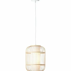 Lampes En Tissu-Luminaires Brilliant Suspension Brilliant Bones Brun, Blanc, 1 lumière