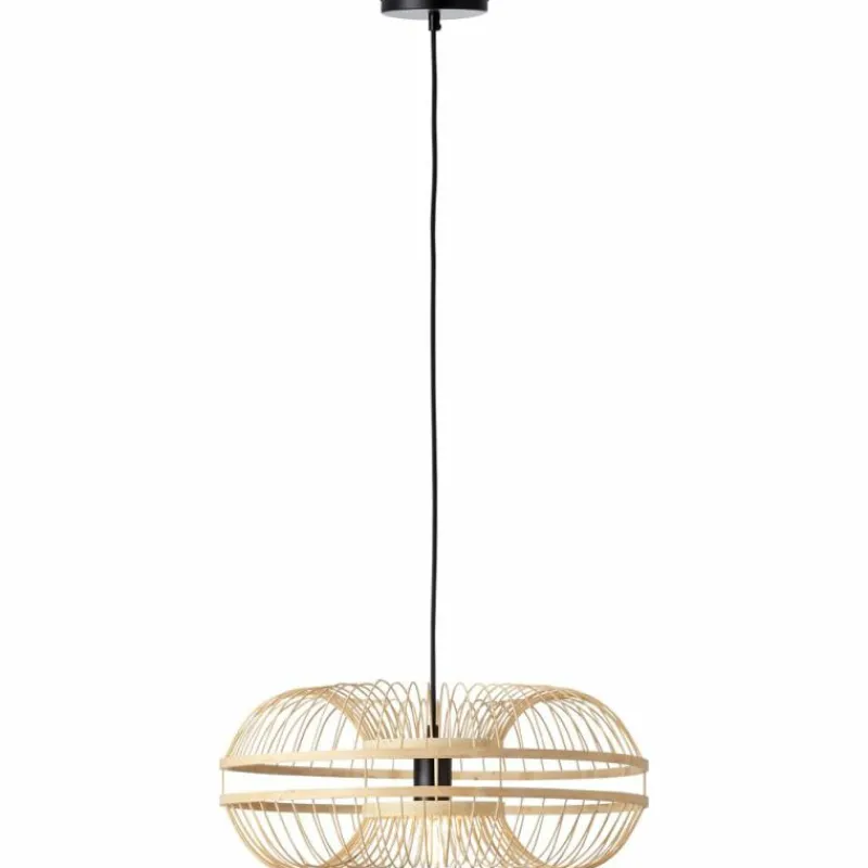 Luminaires Rustiques-Luminaires Brilliant Suspension Brilliant BUSAN Brun, Noir, 1 lumière